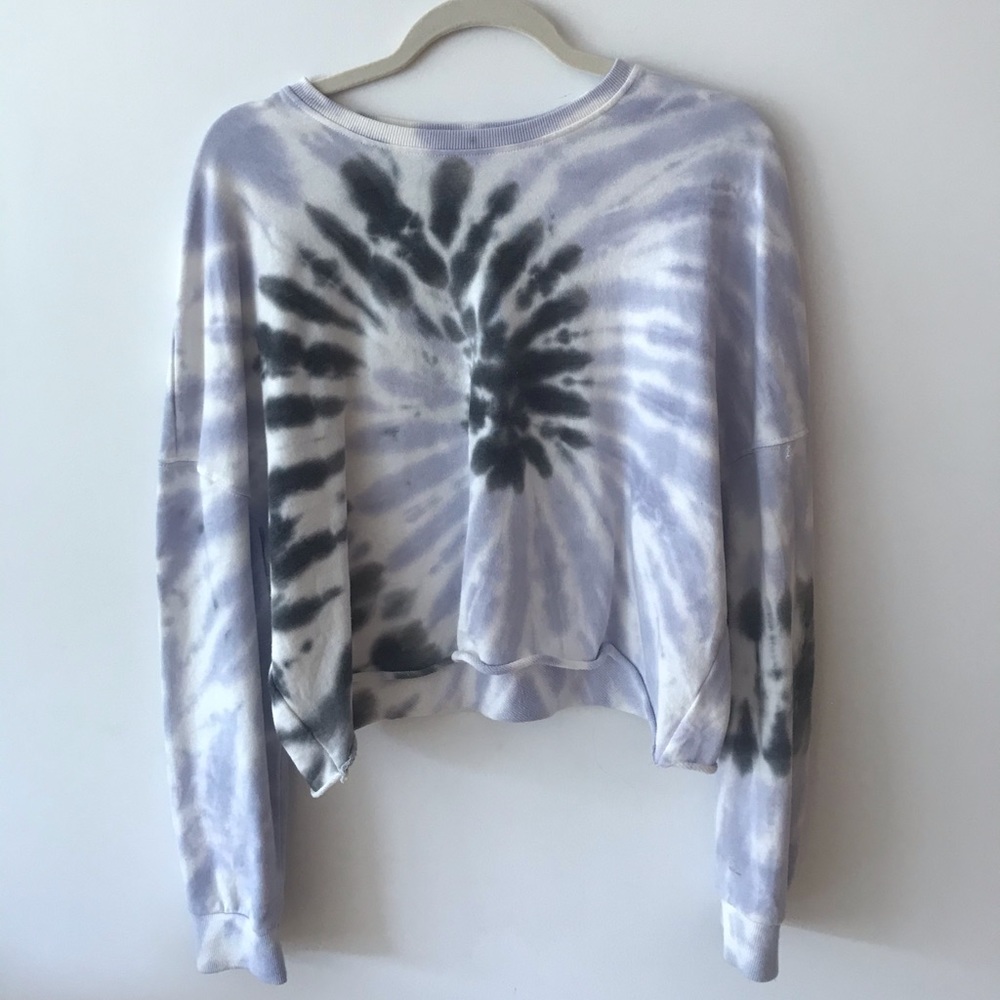 Garage cropped tie dye sweater